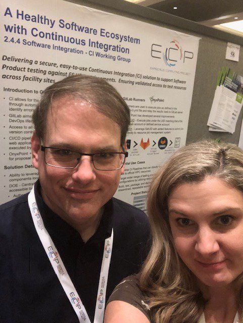 onyxpoint's tweet image. Having a great time this week and proud our ECP CI project was presented today! @exascaleproject #gitlabci #onyxpoint