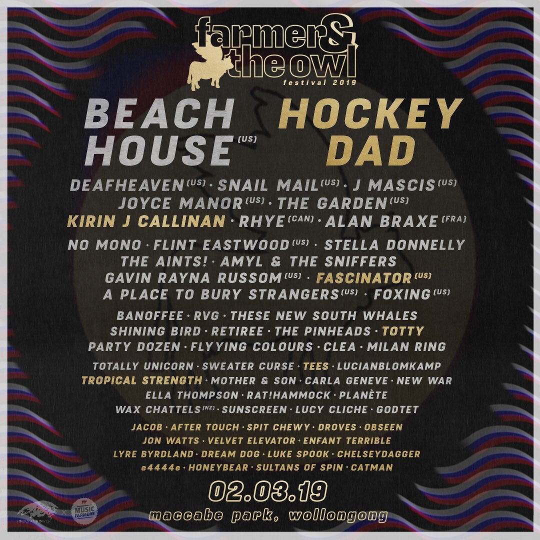 .<a href="/jacobroxxx/">jacob</a> have been added to the Farmer &amp; The Owl Festival on March 2 at MacCabe Park, Wollongong - Tickets On Sale Via Moshtix Now - bit.ly/fato2019