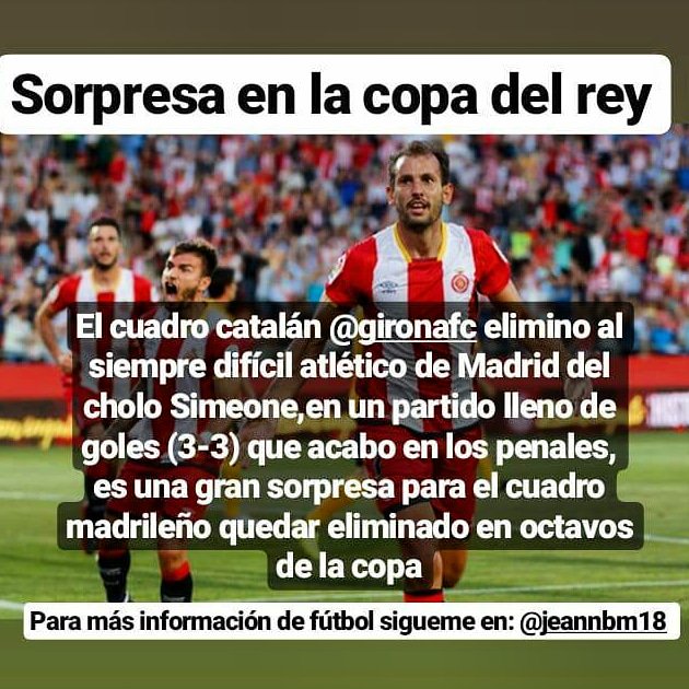 #Girona #sportscenter #Spain #Espana #FutbolEnDIRECTV #futbol #CopaDelRey #Stuani #AtletiGirona #Madrid