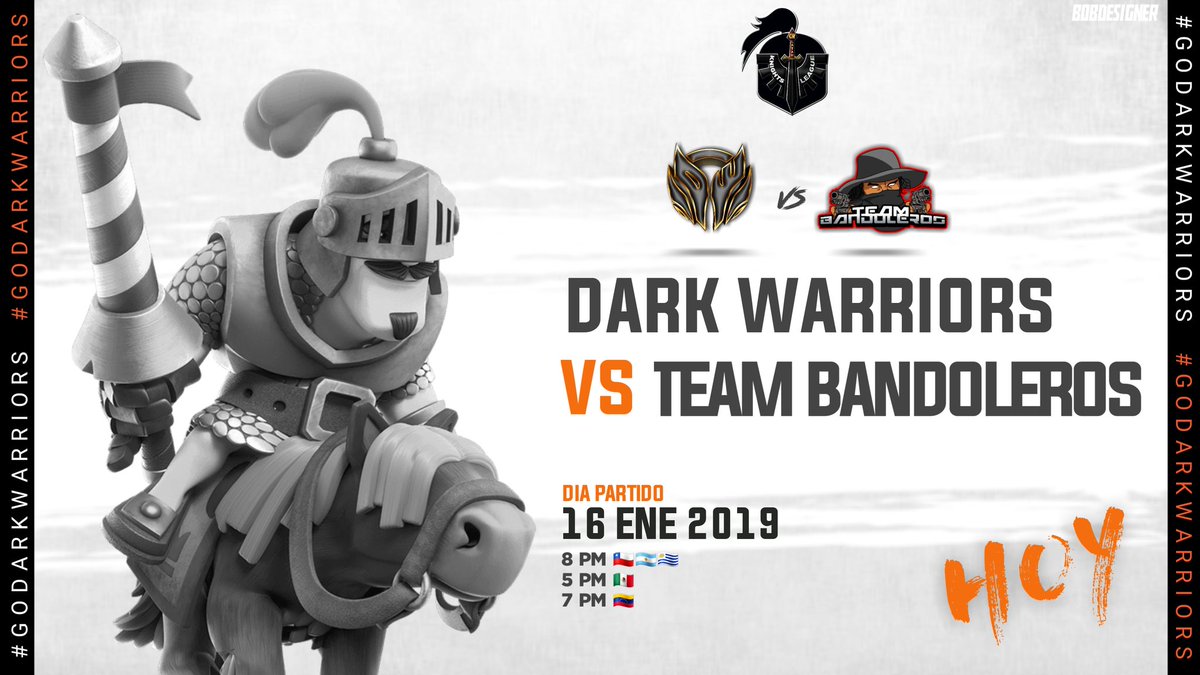 Hoy 20:00 horas 🇨🇱 jugamos contra <a href="/TeamBandoleros/">Team Bandoleros</a> en la Knights League.

#StayInDarkness
