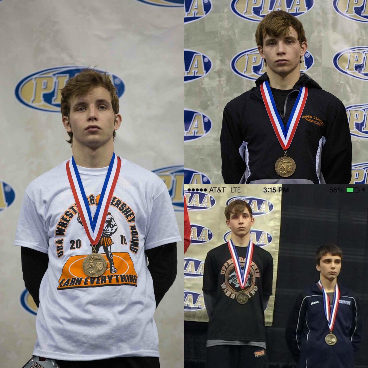 mpaul5577's tweet photo. Hey wrestling fans!  Come out to Upper Dauphin tonight and watch this hard working young man achieve a HUGE milestone in his high school wrestling career. Tonight Bronson will wrestle and potentially capture his 150th career win. @udawrestling https://t.co/fV95aLRN9P