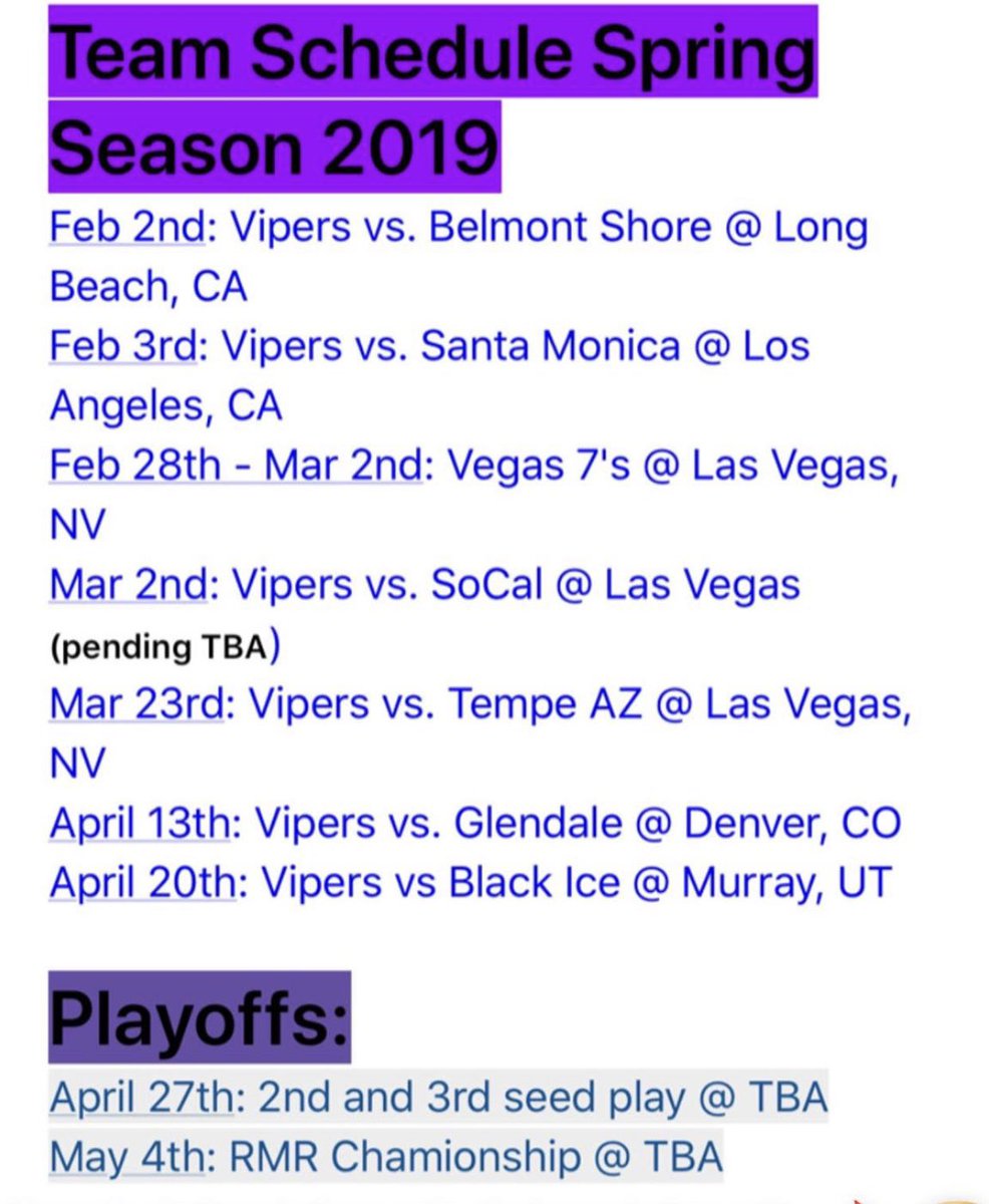 PSA ! PSA ! PSA ! 🗣

Our season schedule is here! Get those days off people and come cheer for your fave team! 🙌🏽 We’re excites to get it this year, how bout’ you?! #LV4L #LVTU #WomensRugbyRules #CallInSick #RugbyDays #GameDays