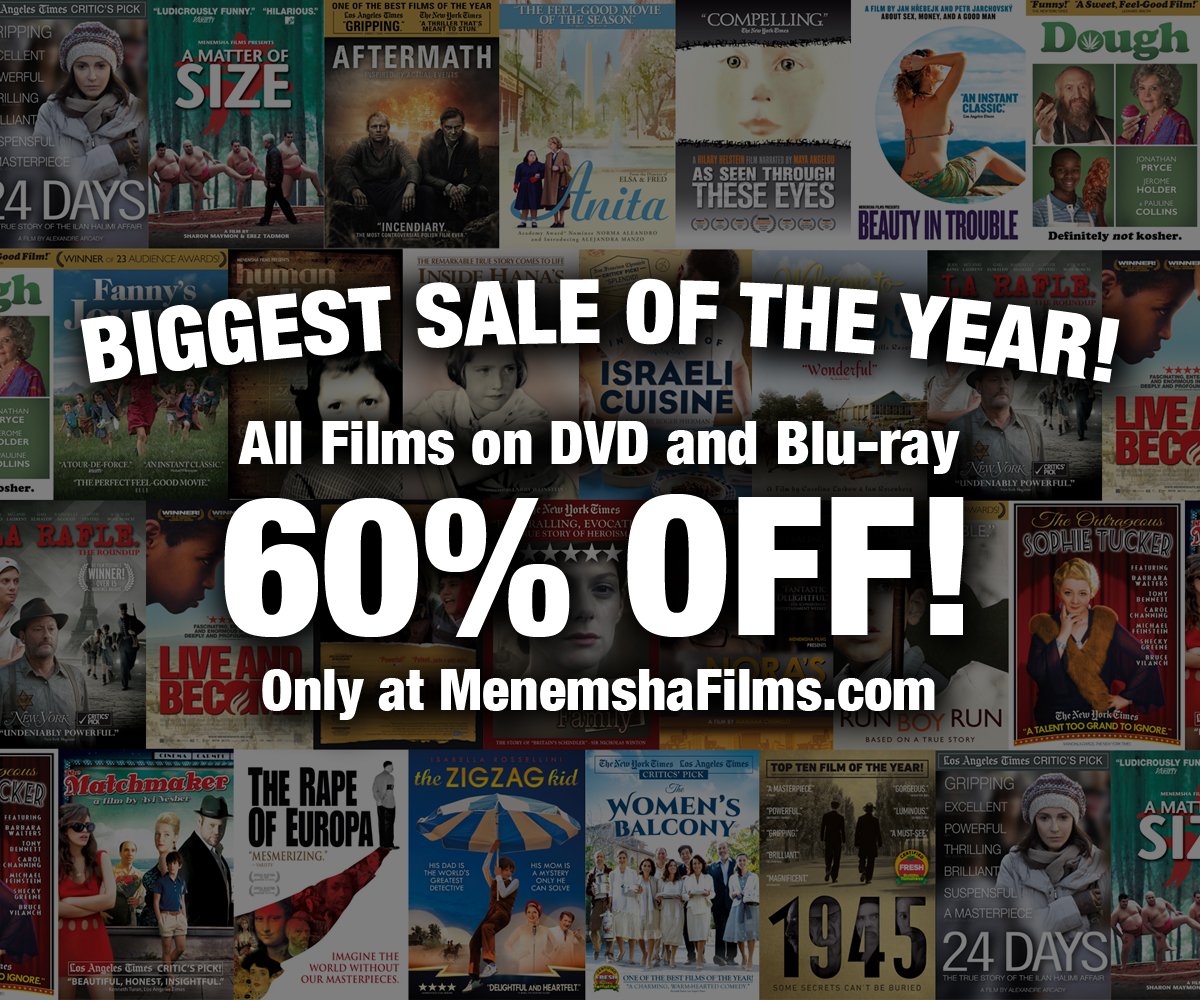 🚨 Save on award-winning films for the whole family during our biggest DVD sale of the year, now through January 31st at MenemshaFilms.com! 🚨