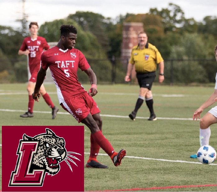 TaftBVSoccer's tweet photo. Congratulations to Zayn Botchway Daniels '19 on his commitment to @LafayetteMSOC! #gobigred #goleopards https://t.co/sCNIdgOSko