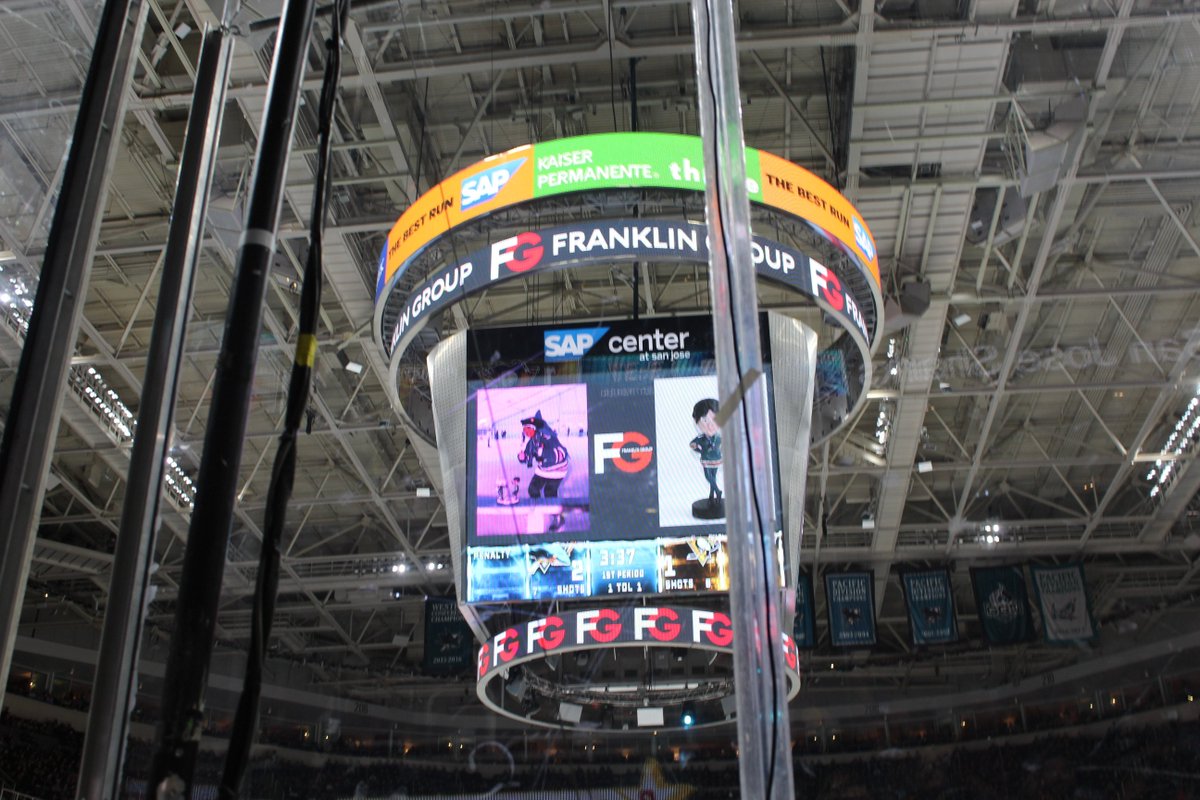 Franklin_Group's tweet photo. It was such a thrill to host our #SJSharks contest winner at last night's game and provide her with the ultimate fan experience, and her own customized #bobblehead. Message us to learn more about how we collaborate with our partners to provide hands-on #marketing solutions. https://t.co/zlsfzdUrK3