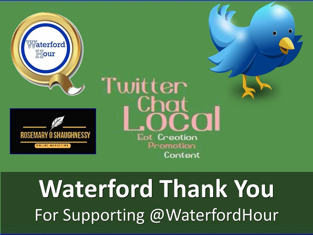 To promote your online profile and presence. Sponsor #WaterfordHour We'll get you trending! DM us booking schedule and details.