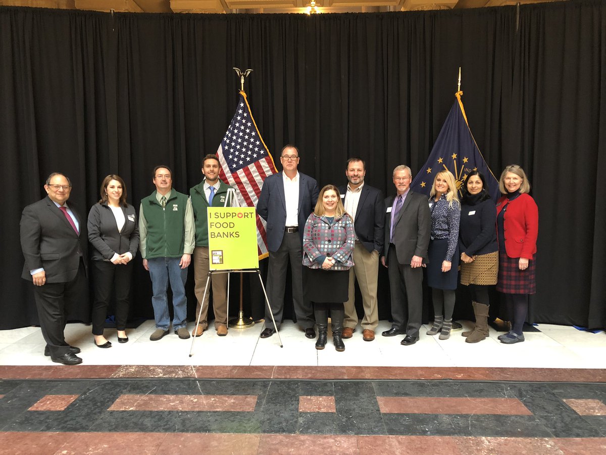 Thank you to our members who attended #FoodBank Day at the Statehouse! #InLegis @FoodBankofNWI @FoodFinders <a href="/curehunger/">Second Harvest ECI</a> <a href="/GleanersFBIndy/">Gleaners Food Bank of Indiana</a> <a href="/HoosierHillsFB/">HHFB</a> <a href="/3StateFoodBank/">Tri-State Food Bank</a> <a href="/FreestoreFB/">Freestore Foodbank</a> <a href="/FeedingAmerica/">Feeding America</a>