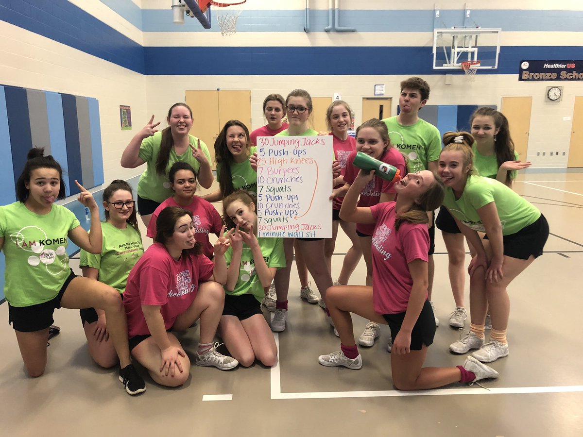 coachbaileybf's tweet photo. Bluejay cheer KILLED it with this circuit today! 3rd times the charm! 😉 #BLUEJAYnation #cheerrocks https://t.co/jM9SeIS3nW