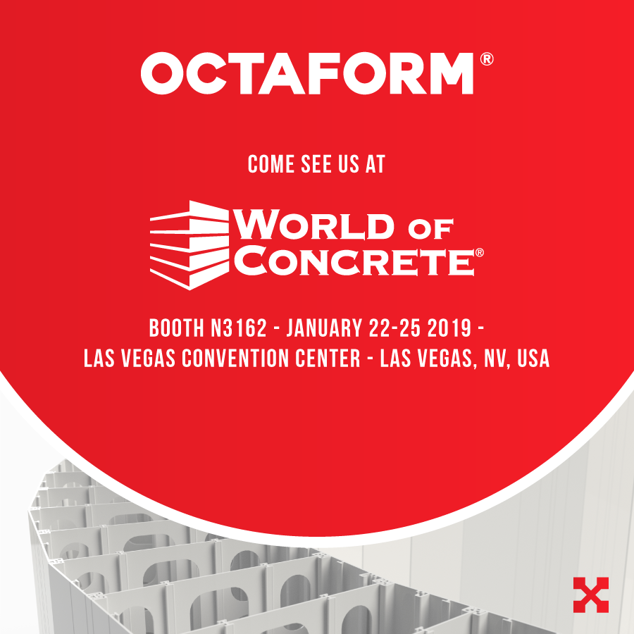 Octaform's tweet photo. Come meet team OCTAFORM next week @worldofconcrete2019 Booth N3162. Start with Quality
#worldofconcrete2019 #construction #concrete #startwithquality #pvc #formwork #restoration https://t.co/RDlhwG4OFQ