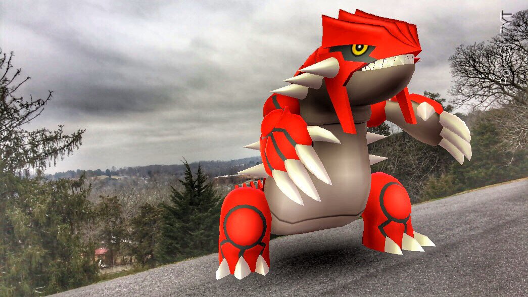 PokeGirll7's tweet photo. “GROUDON has long been described in mythology as the POKéMON that raised lands and expanded continents.”

#PokemonGo #Groudon #ARPhoto #ARPlus #PokeSnaps https://t.co/VDupmTV2Cp