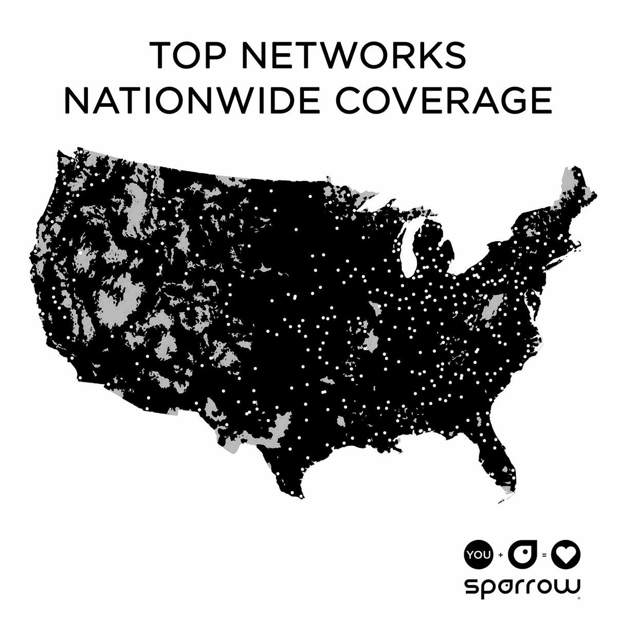 sparrowmobile's tweet image. sparrow delivers high-speed #wireless service using America’s top networks. If we can't cover you, we won't connect you. Check your coverage at sparrowmobile.com

#bethechange #changemaker #flocktogether
