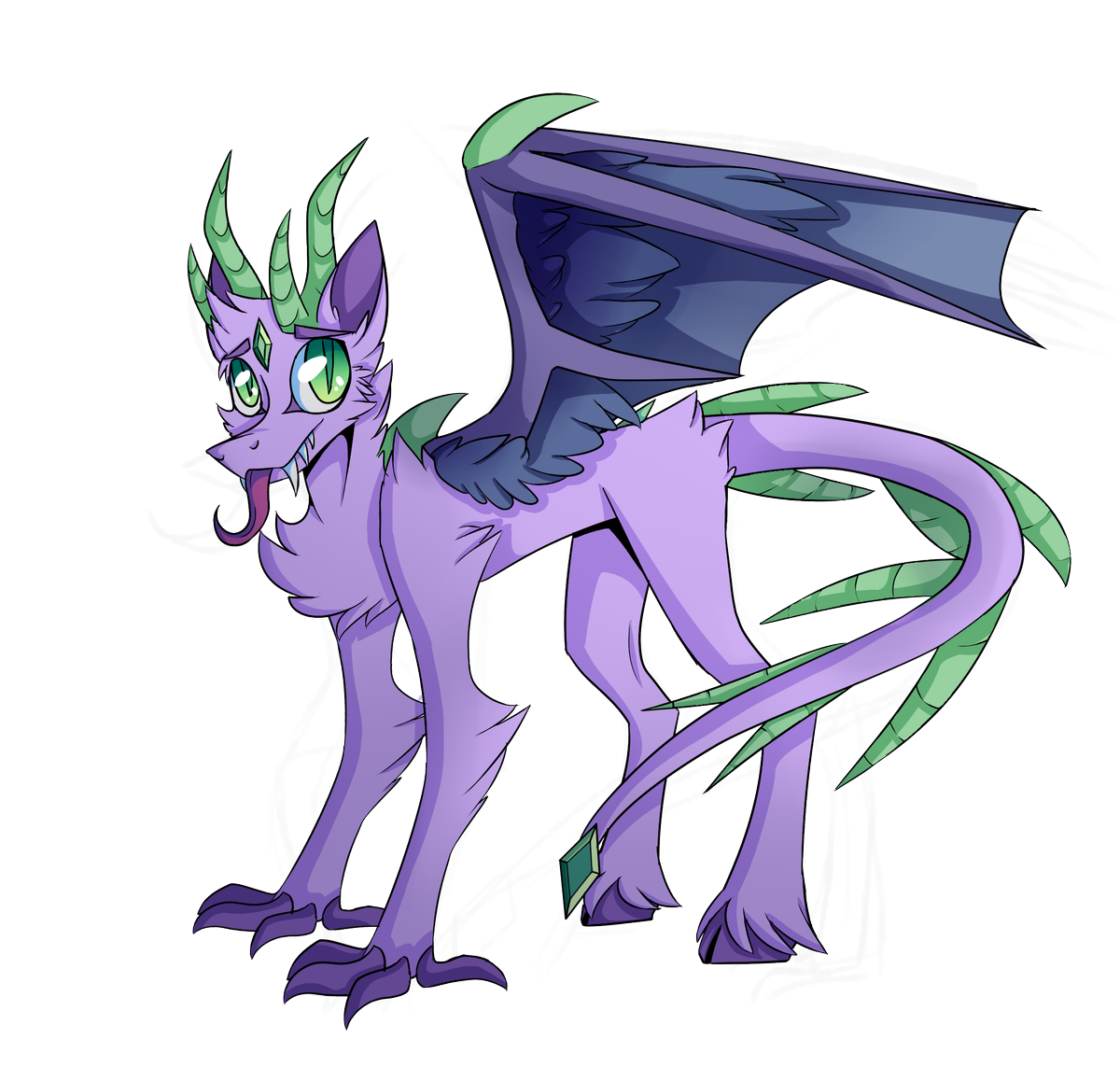 meh_star's tweet photo. @NerdECrafter I hope the shading isn't that bad, Had fun drawing this dragon/Hippogriff creature thing. Also, I think the eyes are very cute. #Comment2art https://t.co/YNzAvCk6qC