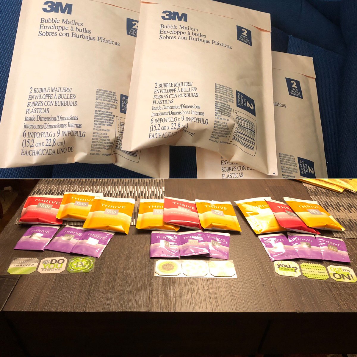 These 3 mini experience just went out in the mail today!! Can’t wait for the ladies to receive these. #3simplesteps #miniexperience #survingtothriving #helpingother