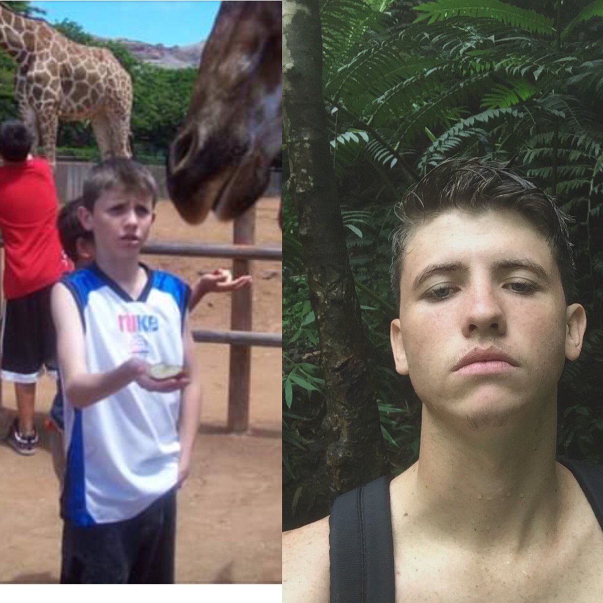 CeezyZay's tweet photo. My 10 year Challenge 💀✨ Never glow up at all💯 https://t.co/bKFH3pGtW4