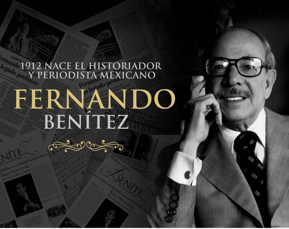 AleCanedoP's tweet image. ¿Recuerdan los suplementos culturales México en la Cultura, La Cultura en México y La Jornada Semanal, dirigidos por el escritor y periodista #FernandoBenítez?

Un día como hoy nace uno de los hombres que transformaron la vida cultural de #México.