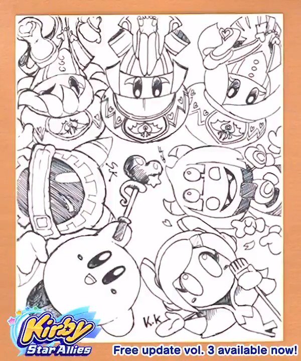 98+ Kirby Star Allies Coloring Page | Sanscompro Misaucun