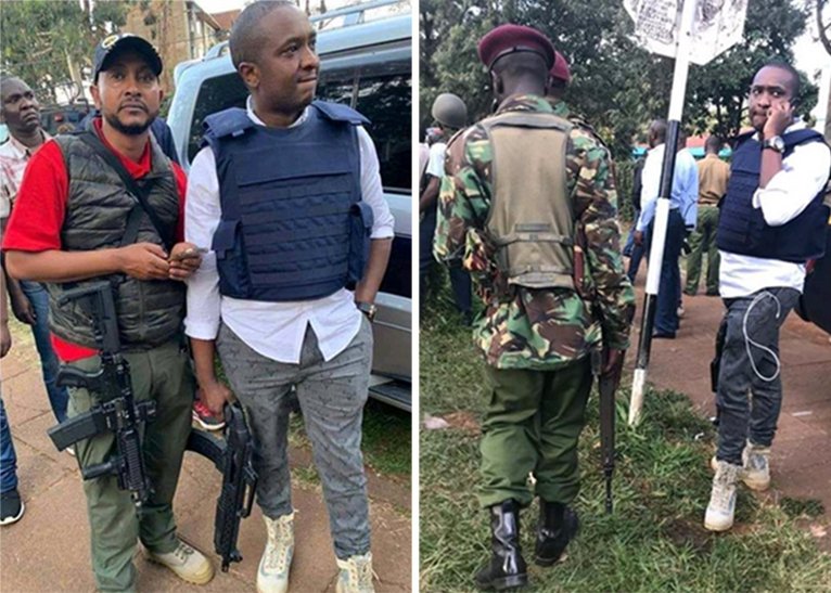 Is Steve Mbogo a flight risk? his name missing in gun owners list