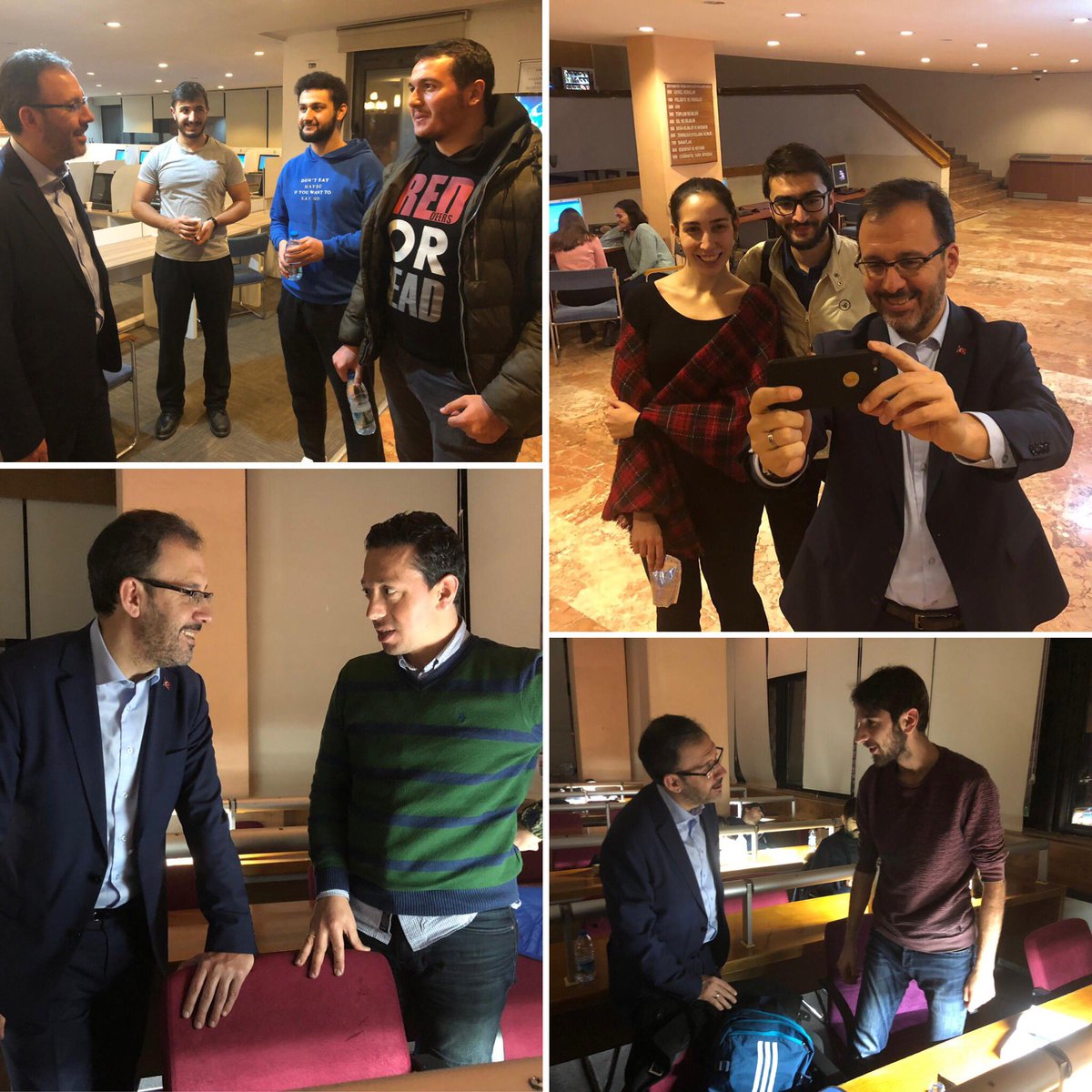 Şu saatte herkes uyurken, yalnız anne ve babalarının değil bizim ve bütün memleketin umudu olan sevgili gençlerimizi Milli Kütüphane’de ders çalışıyor görmek gecemizi gündüz kıldı. Bin yaşayın sevgili gençler...