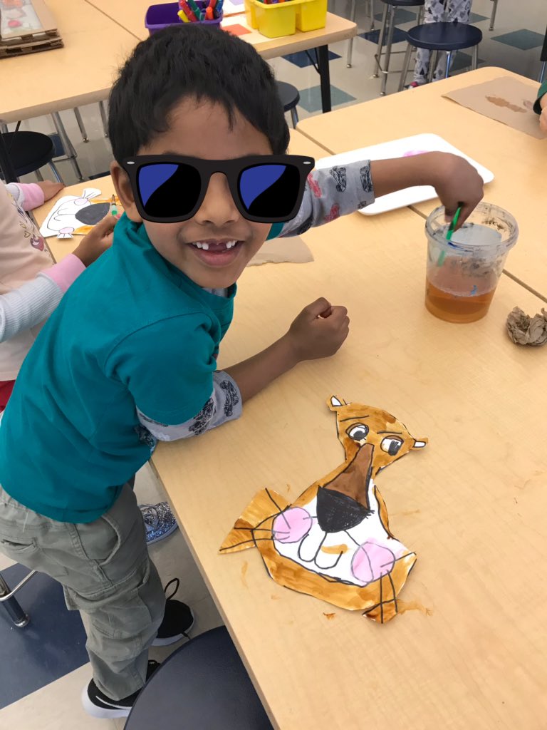 artms_stevens's tweet photo. Kindergarten has been learning some cool facts about both female and male lions. Step ONE of our lion project is complete! Next week- we add the MANE https://t.co/OsmO2MHgyY