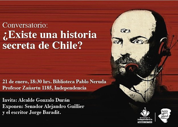 Tod@s invitados a un gran conversatorio! Les esperamos. 
<a href="/Muni_Indep/">Municipalidad de Independencia</a> <a href="/Muni_Indep/">Municipalidad de Independencia</a> <a href="/BibliotecasSNBP/">Bibliotecas Públicas</a> @indcultural <a href="/INDEP_DAEM/">DAEM_Independencia</a> <a href="/jorgebaradit/">jorge.baradit</a> <a href="/planlectura_cl/">Plan Nacional de la Lectura, Escritura y Oralidad</a> <a href="/QueLeer/">¿QuéLeer?</a> <a href="/Buenos_Lectores/">Buenos Lectores</a> <a href="/lecturas/">Lecturas</a>