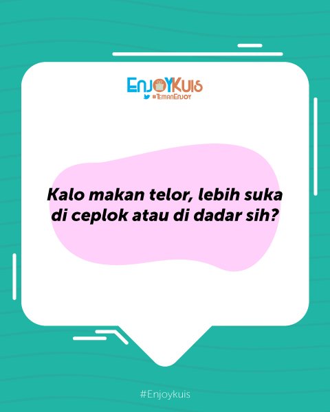EnjoyKuis's tweet photo. Lo tim #ceplok atau tim #dadar? https://t.co/HBTxRFnPLH