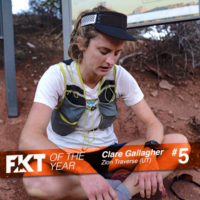 FastestKnown's tweet photo. The Fastest Known Time of the Year award is back and the Top-5 countdown starts now. Clare Gallagher is the #5 female FKTOY for ”Trans-Zion.” Visit this link to see our special #FKTOY page with quotes from Clare as well as comments from our voters >> https://t.co/bNHZT6muCT https://t.co/AVfd07qPtY