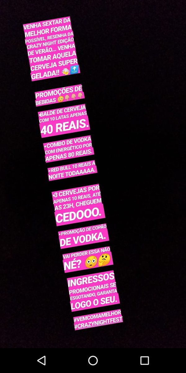 CrazyNightFest1's tweet photo. Se liga na boaaaaaa 😮🔝😍 
#VEMCOMAMELHOR #RtRtRtFamilia https://t.co/2erAeXfMIp