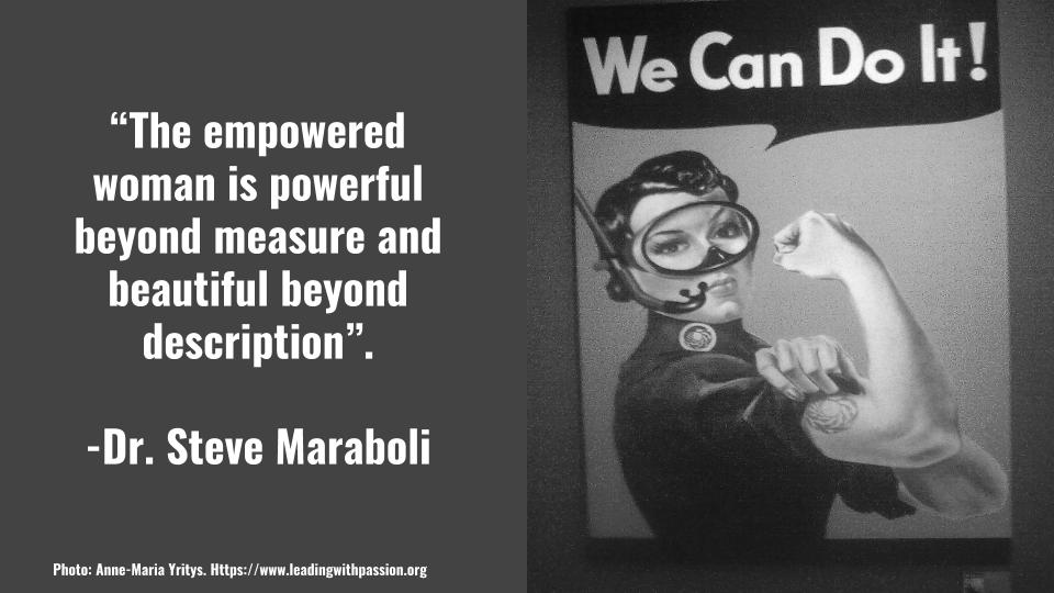 "The empowered woman is powerful beyond measure and beautiful beyond description". -Dr. Steve Maraboli http://bit.ly/EMPOWERMENT888
#feminism #metoo
