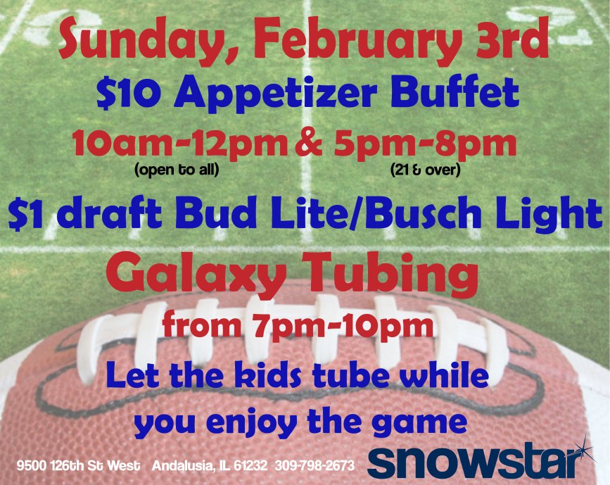 SkiSnowstar's tweet photo. SUPERBOWL PARTY! https://t.co/hIjtpk00QW