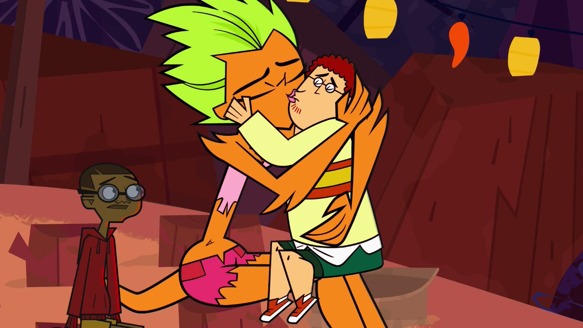 naturally, because this is total drama, they get really horny for the girl ...