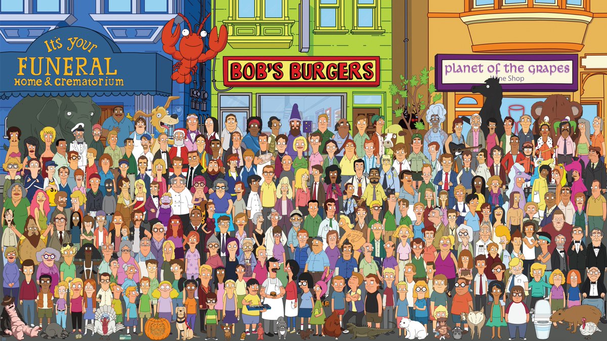 Okay, look at this madness! One very talented and patient Bob Jacobson has drawn up nearly every Bob's character that's had a speaking line on the show! This is INSANE! Seriously amazing work. Even as recent as Kathleen from last week. Full res PFD here: https://www.dropbox.com/s/h9vzqrhyfhe4air/Cast.pdf?dl=0&fbclid=IwAR1dm6kkG2Z5PMGSPya0BsoOZepntllXaH6tnAjG8334is9_li2GLrgnUlo …