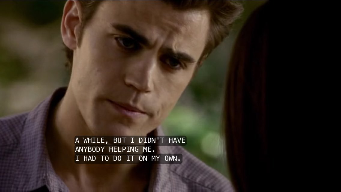 stefan is a pathalogical liar. More often than not, when stefan talks about his past he leaves out crucial facts or recounts information that is so completely untrue. Like here, he tells elena that he learned control on his own when it was actually lexi who taught him.