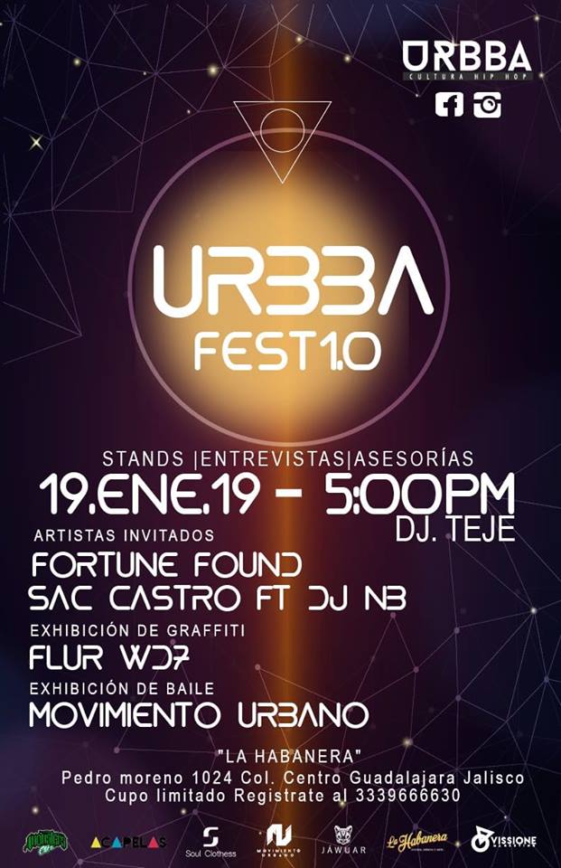 micgdl1's tweet photo. #URBBA primera edición tendrá artistas como @fortune_found #SacCastro #DjNB #FlurWD7 #MovimeintoUrbano #DjTeje con presentación especial de @skoolmanuva hiphopers no pueden faltar ya que vienen cosas buenas.
#micgdl1 #micgdl #musica #investigacion #cultura #gdl #gfs https://t.co/NHjeLES2mA