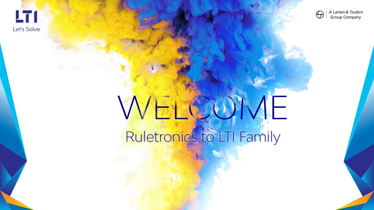 LTI welcomes @Ruletronics to its family
Click here to know more lti.co/fcpxfFu #Acquisition #DigitalTransformation #LetsSolve