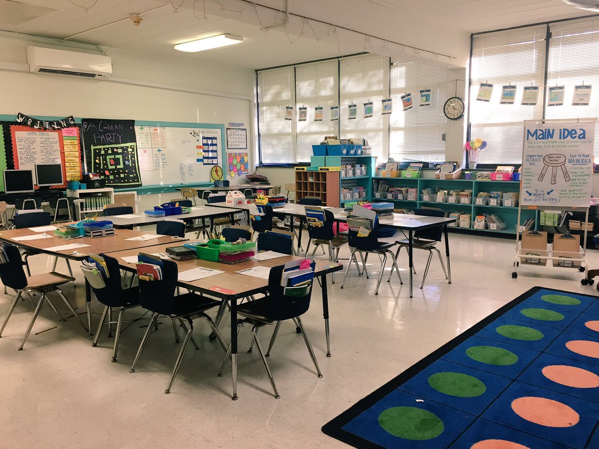 Our learning space...where the magic happens✨✨✨I am loving having tables to foster teamwork and collaboration with my 3rd graders! #NHCSchat