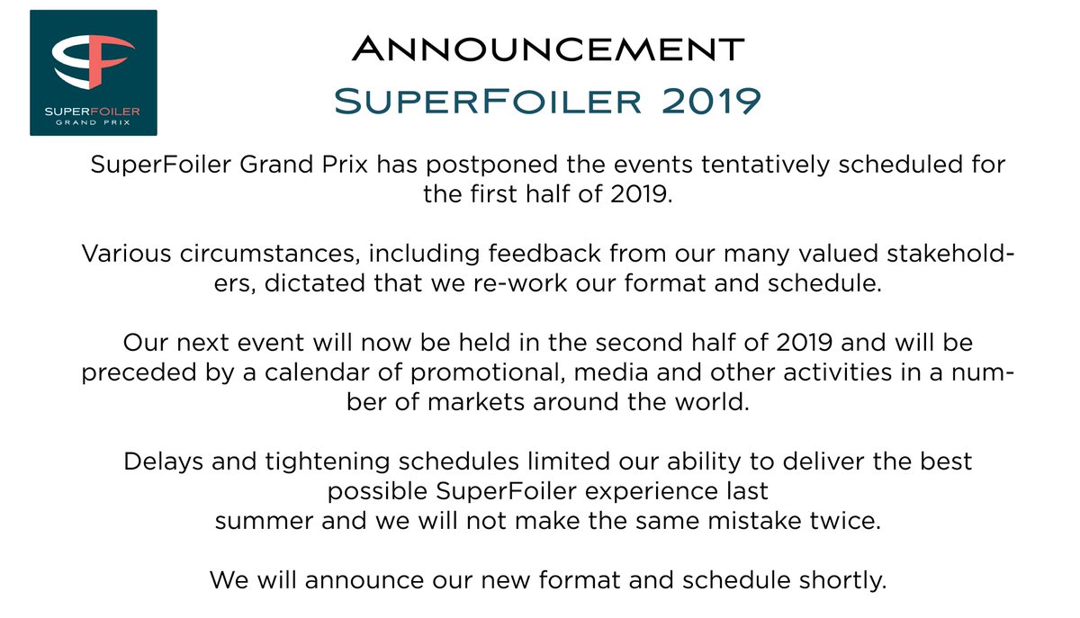 <a href="/SuperFoiler/">SuperFoiler</a> - 2019 Announcement