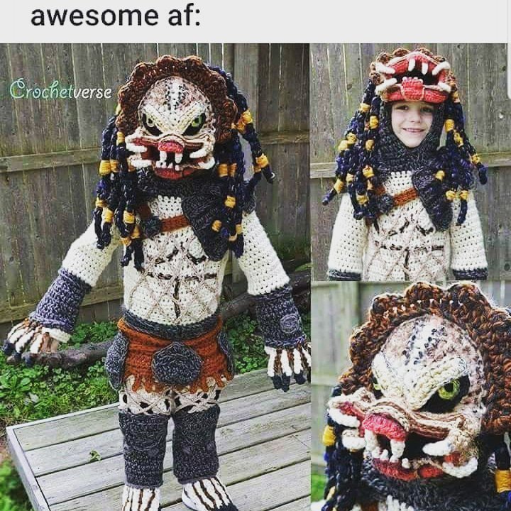 TheSaltyDog2016's tweet photo. Amazing things like this are the reasons I want to know how to crochet! 

#grandmagoals #crochet #amazing #wow #insane #predator #alien #crazy https://t.co/SKaXkFvdGi