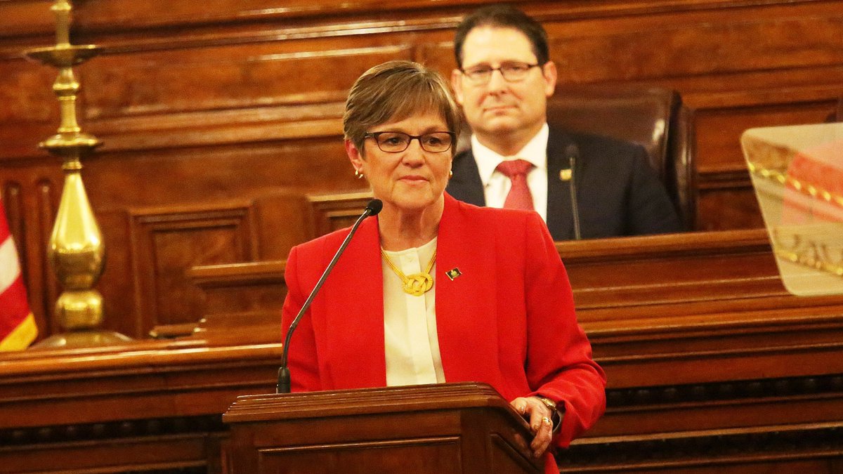 thespottedguy's tweet photo. Governor Kelly's 2019 State of the State Address. #StateoftheStateKS @KSNTNews https://t.co/Ms59BJDog6