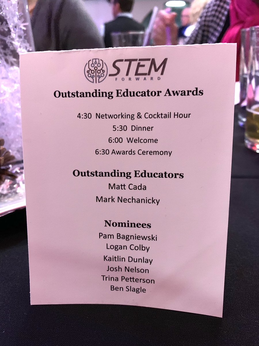 KristenSeeger's tweet image. I’m so proud of @MarkNechanicky for receiving the #STEMForward Outstanding Educator award! Way to go, friend! @AlbertLeaSchool