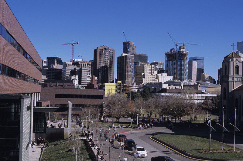CUDenver's tweet photo. It's amazing how much the Denver skyline and our campus can change in 10 years. 🏙

#2009vs2019 #CUDenver #CUintheCity https://t.co/FUChFiuuIf