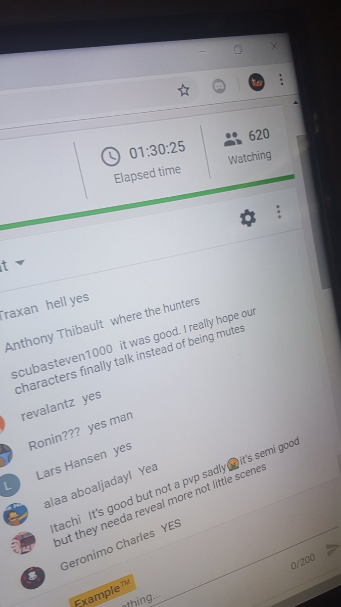 ExampleTM's tweet image. Broke records today. Peaked at 720 viewers. 👑