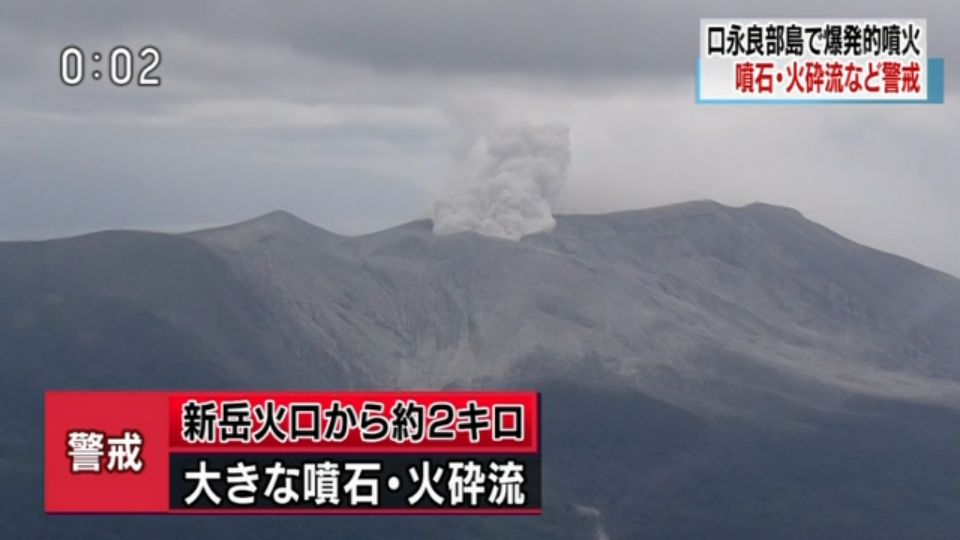 nise_3kawan's tweet image. 噴火警戒レベルは3
#ニュース #nhk #口永良部島噴火