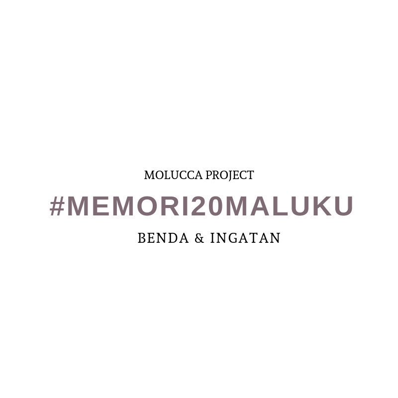 Kepada basudara semua, selamat memotret benda dan menceritakan ingatan dalam #Memori20Maluku. Mohon membaca baik-baik petunjuk yang telah tertera di instagram kami. Semoga dari potretan benda dan ceritamu, kita dapat saling belajar, untuk tidak mengulang lagi masa kelam.