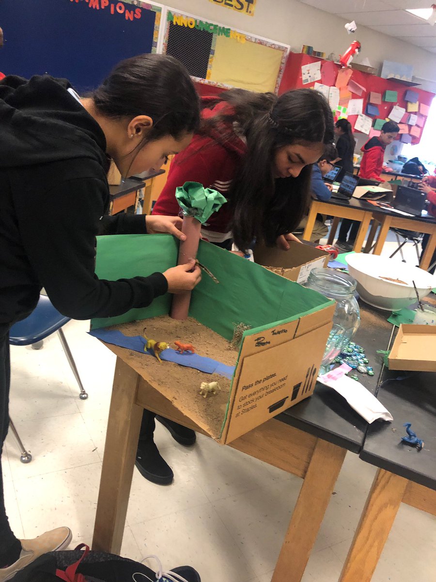 PolkPatriotsAPS's tweet photo. Biomes in Mrs. Maes’ class. #ADayInASchool #Science @APSLZ2 https://t.co/4uKqOX4e1l