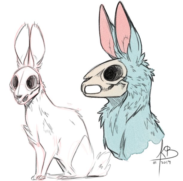 I don't usually post Oc's but i really like the way this one came out, The Wizards a Hare or how i like to call him Draoi Giorria (which literally means Wizard Hare), and his enchanted rabbit friend names Leut Reul (the name is from an Irish coin which is a lucky rabbit pendant).