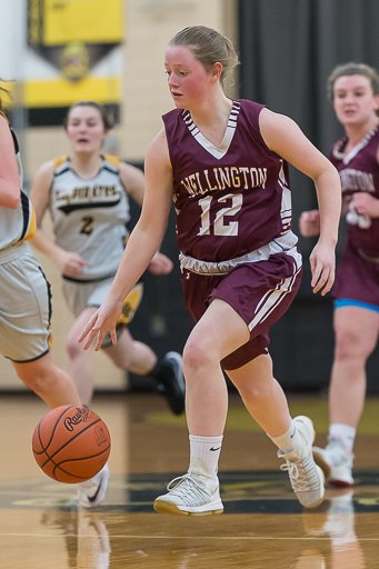 Wellington's <a href="/madison81589984/">madison lewis</a> with the ball on a fast break at Black River. <a href="/WEVSD_sports/">Wellington Sports</a>