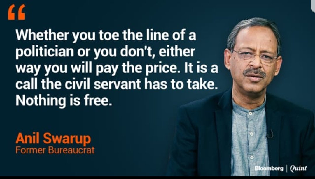 The choice is with the civil servant and there is a price to be paid. Either way.