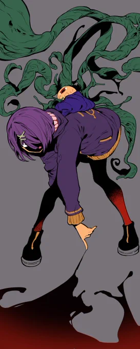 あずきパイセンの下塗り
 #あずきそあーと 