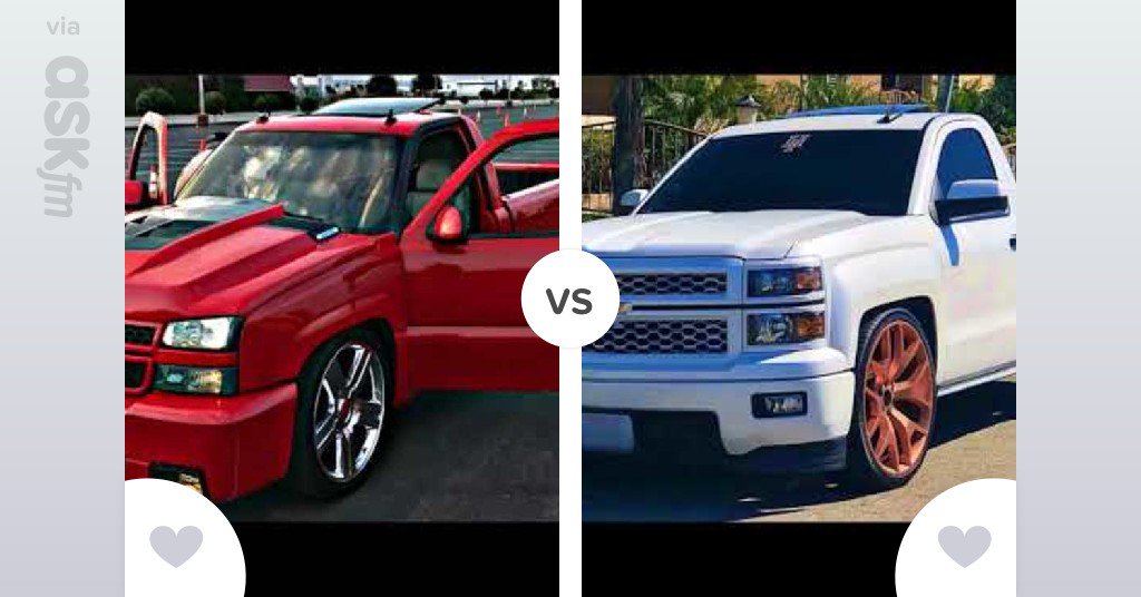 ANDREISFUNNY's tweet photo. Which color is better on a Chevy Silverado RED or WHITE  - Vote now via ASKfm. See results - https://t.co/wuh1qWOUcf https://t.co/ULpUEasTXN