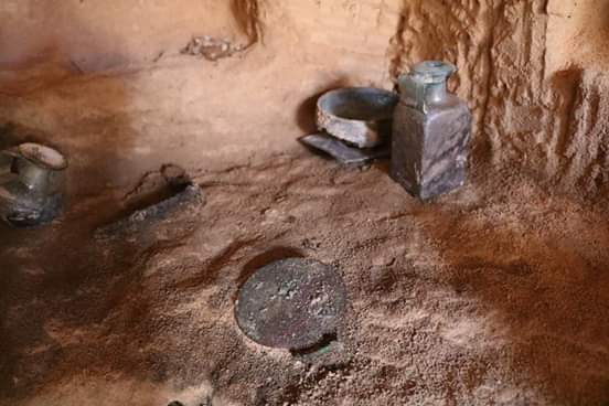 AGhummied's tweet image. العثور على مقبرة عائلية تعود إلى القرن الثاني الميلادي بمنطقة #قرقارش بمدينة #طرابلس .